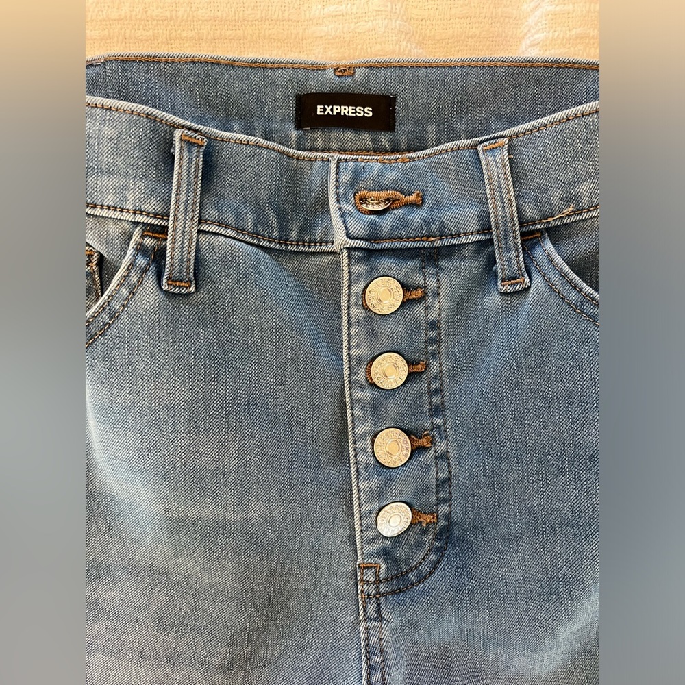 Express bottom fly jeans